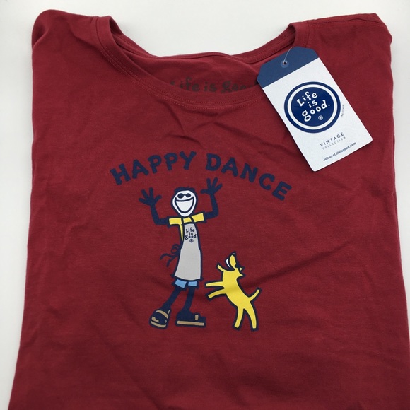 Vintage Crusher T Shirt Happy Dance 